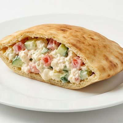 Feta cheese sandwich with tomato