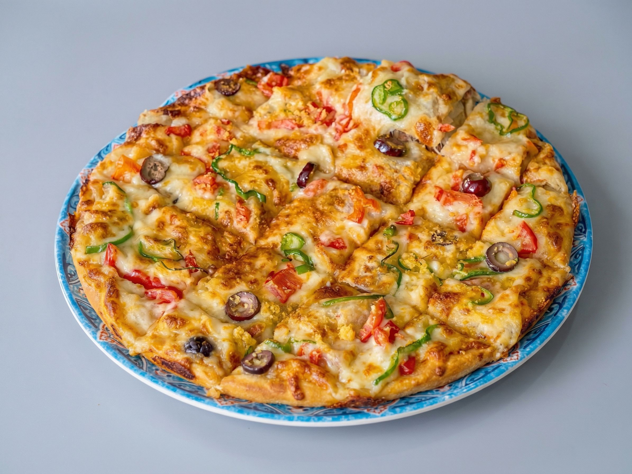 Mozzarella Cheese Oriental Pizza