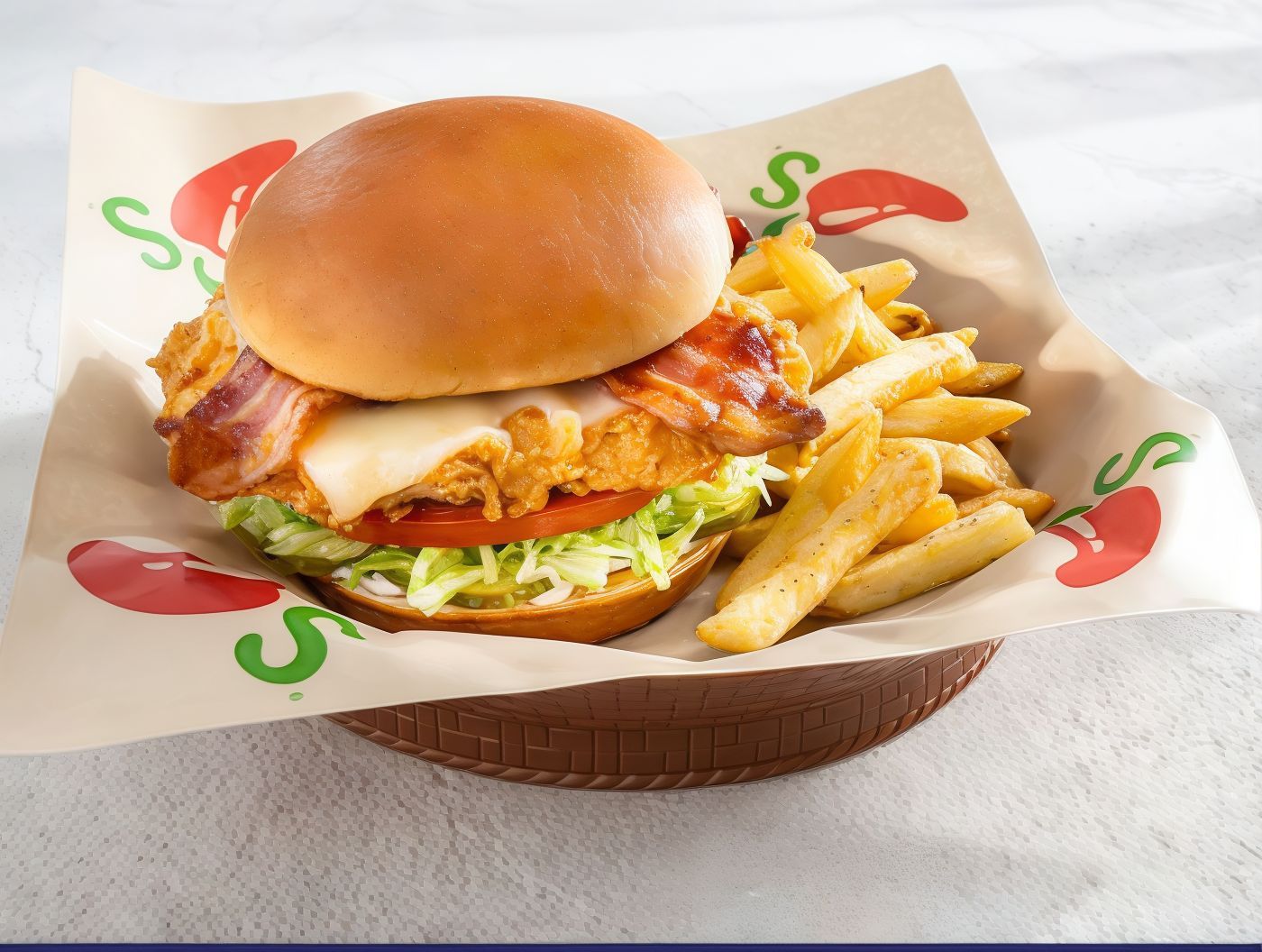 Deluxe Chicken With Beef Bacan