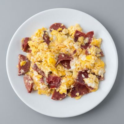 Eggs with pastrami
