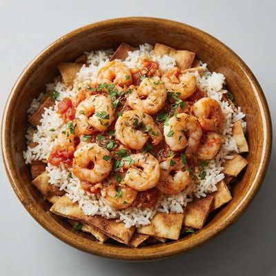 Shrimp Fatteh