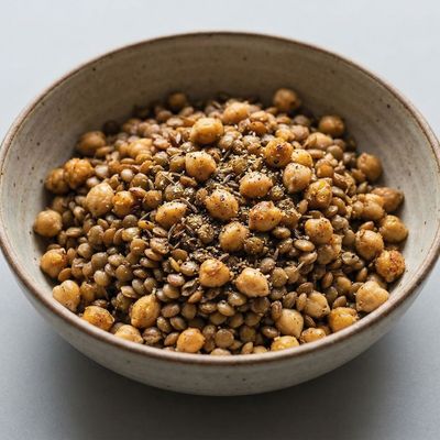 Brown Lentils with Chickpeas