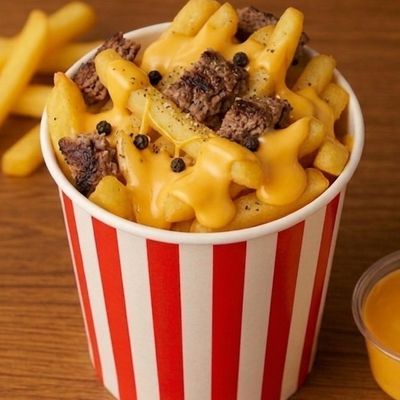 Cheddar Burger Fries