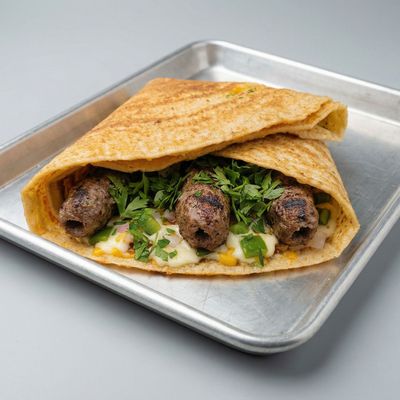 Crepe kofta on Potatoes