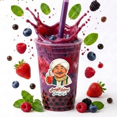 MIXED BERRIES smoothie BOBA