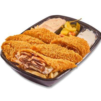 Pani fried shawarma meal