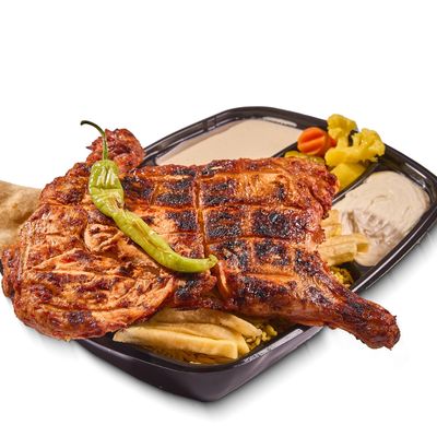 Half Chicken Meal On Charcoal