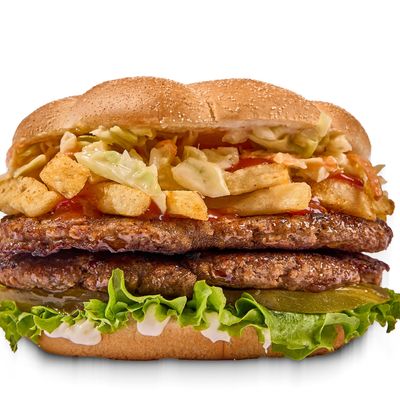 Double meat burger sandwich