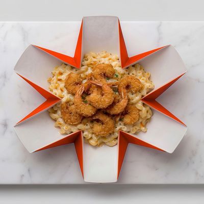 Crispy Shrimp Mac and Cheese Macaroni Pasta
