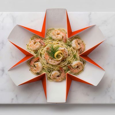 Shrimp Lemon Dill Spaghetti Pasta
