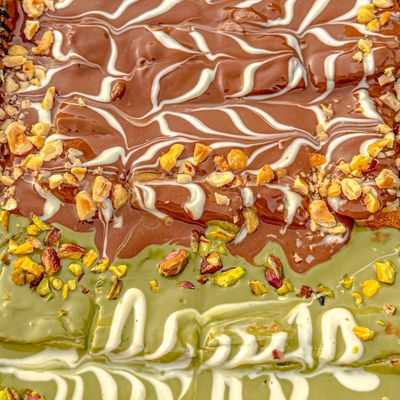 Pistachio and Nutella Pie