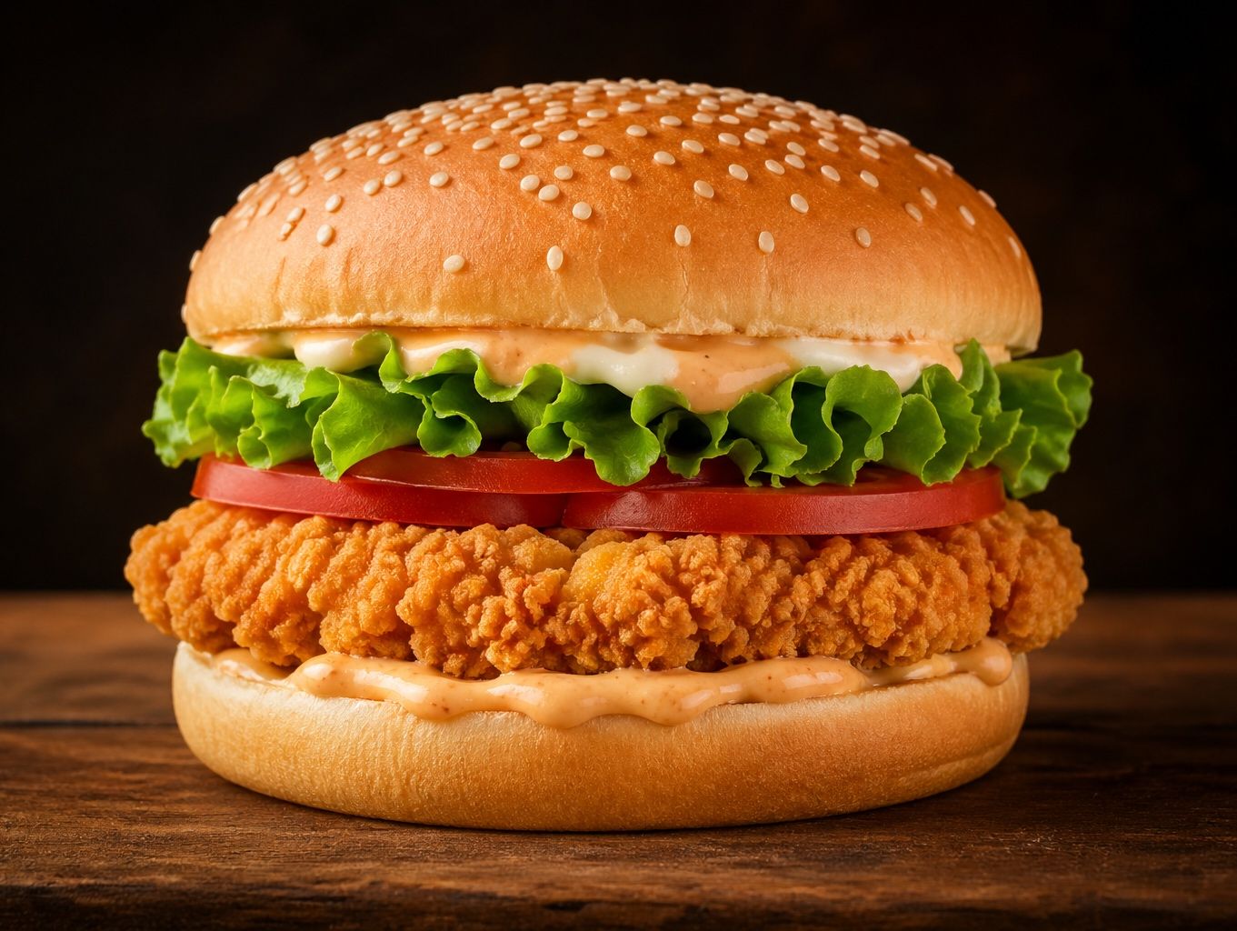 Chicken burger with cheese