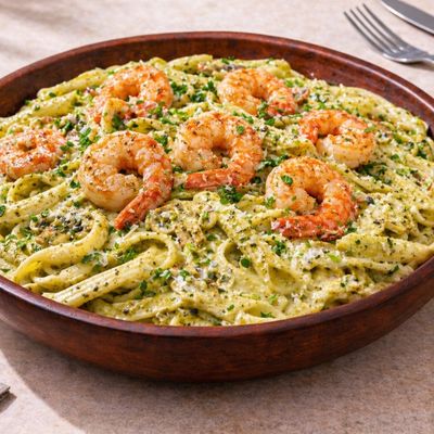 Shrimp Pesto Pasta