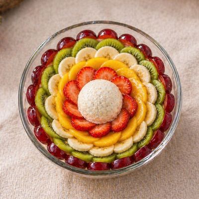 Mini Fruit Salad W. Ice Cream