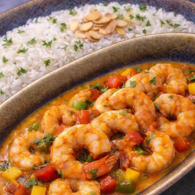 Shrimp in Curry Sauce