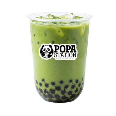 Classic Matcha Boba Drink