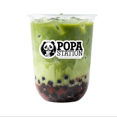 Strawberry Matcha Boba