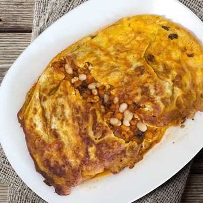 فاصوليا بيضاء مقمشة