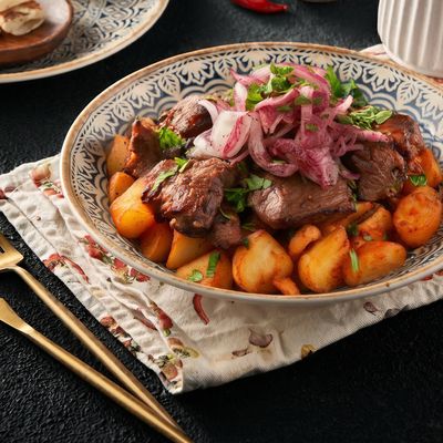 Kebab with Potatoes