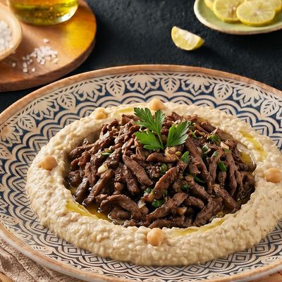 Hummus Beef Shawarma