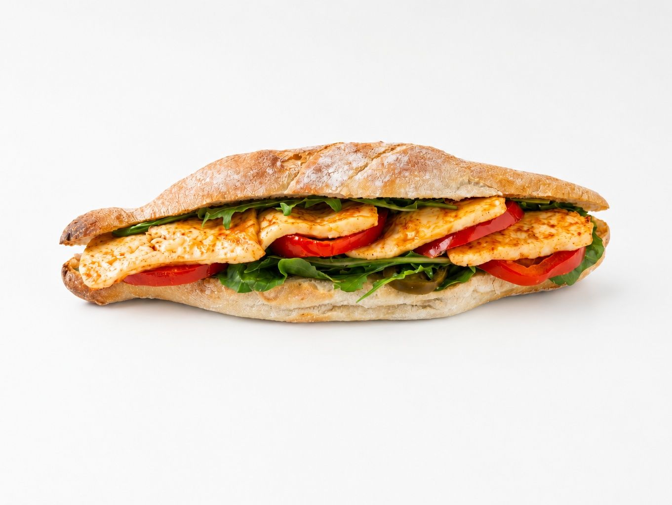 Hot Honey Halloumi Sandwich