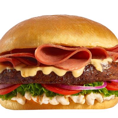 White Beef Beacon Burger