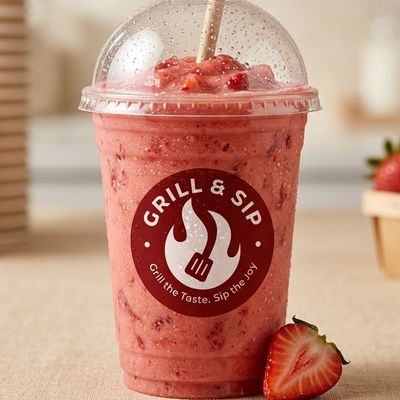 Strawberry Cream Frappe - Large