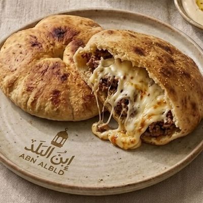 Cheese meat hawawshi