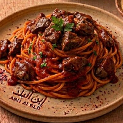 Alexandrian Liver With Pasta Spaghetti