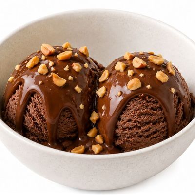 Chocolate ice cream (2 scoops)
