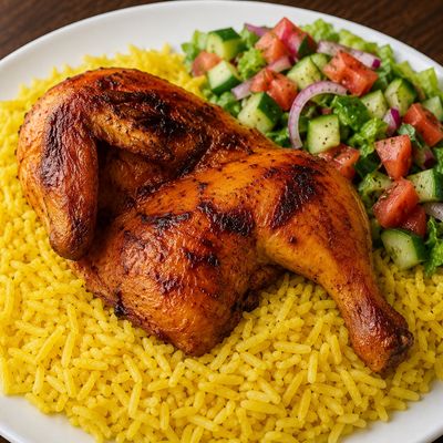 1/2 Grilled + Rice + Sauce