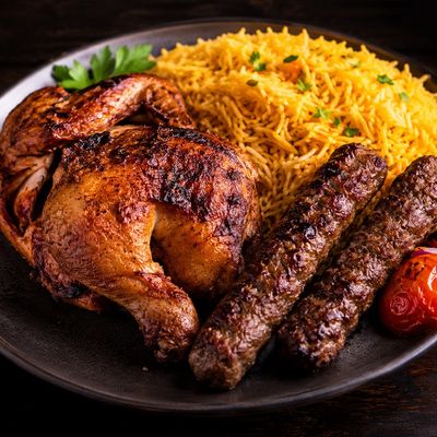 1/2 Grilled Chicken + 1/8 Kofta + Rice