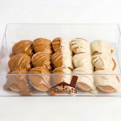 نصف أبيض ونصف لوتس 15 قطعة