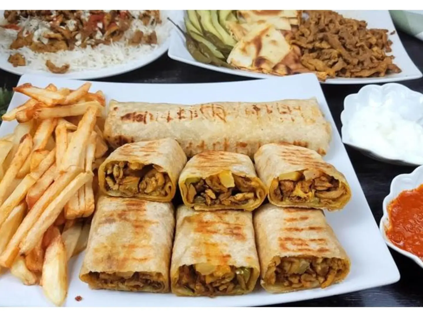 شاورما عربي بالجبن دبل