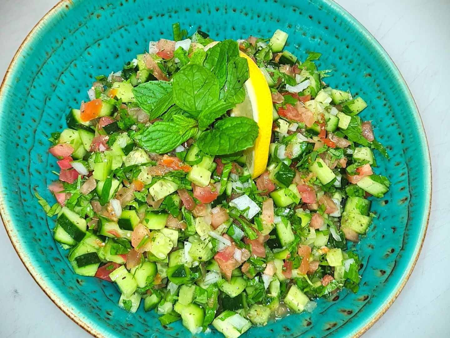 سلطة خضرة ناعمة