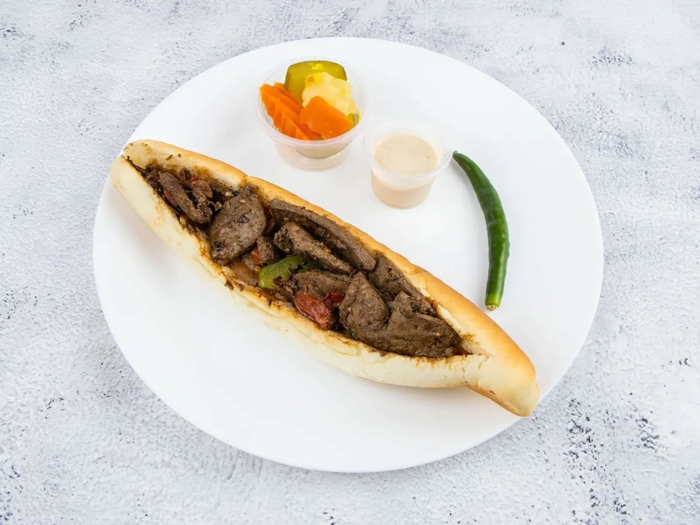 Fresh Liver Sandwich