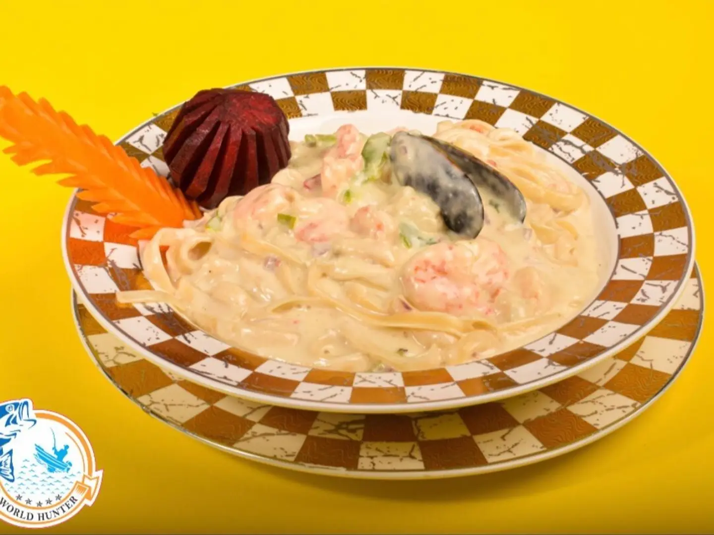 Creamy Fettuccine Seafood