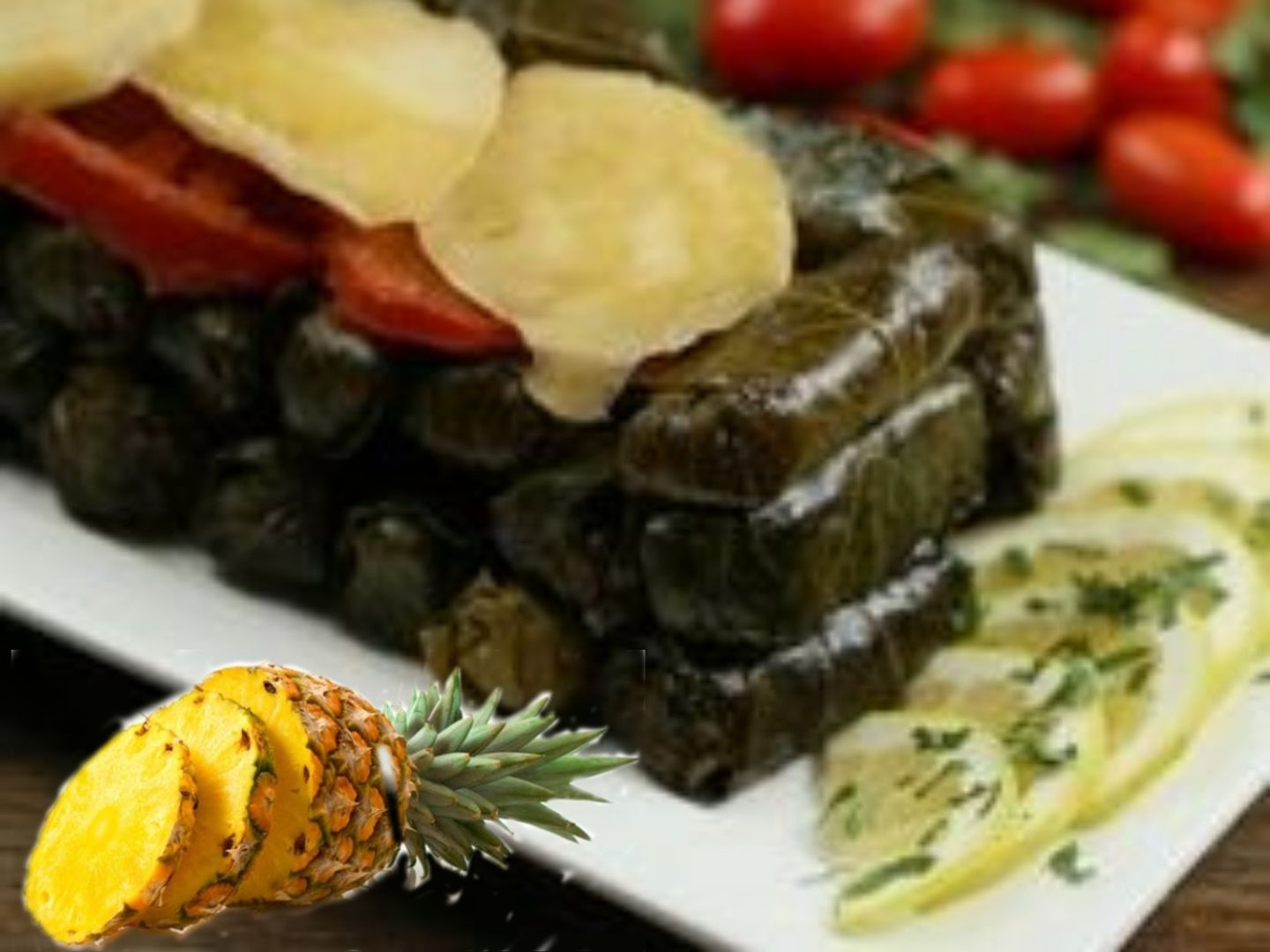ورق عنب بالاناناس صغير عدد ١٠ حبه
