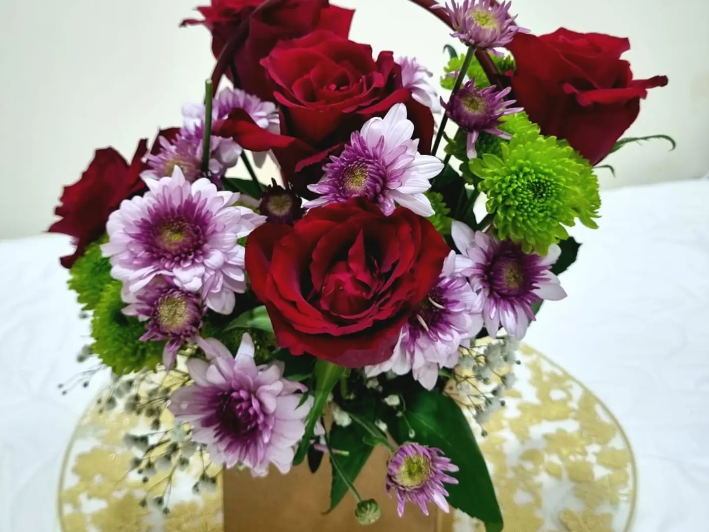 سلة هدايا الزهور 5