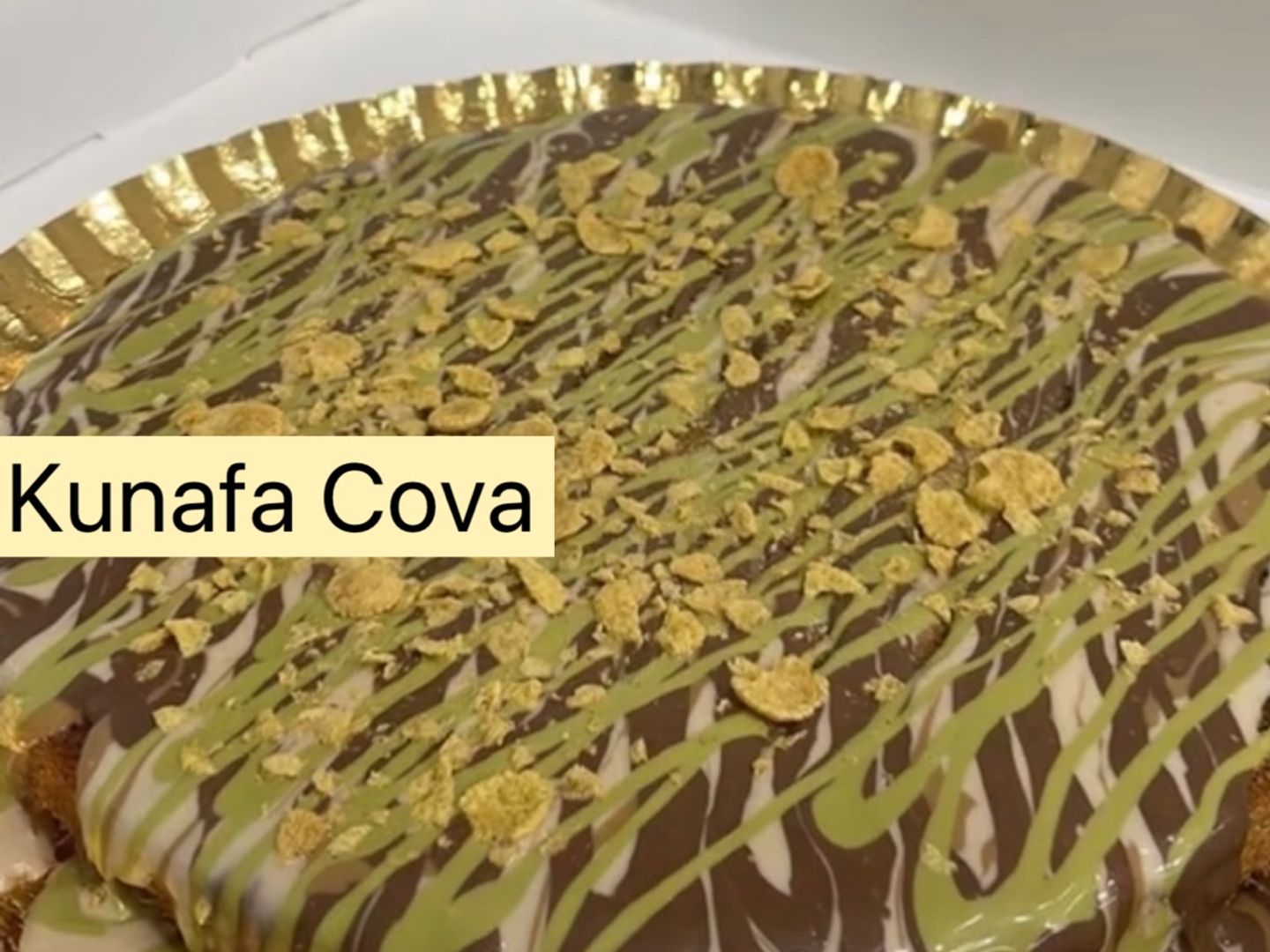 كنافة دائرية مع الصوص