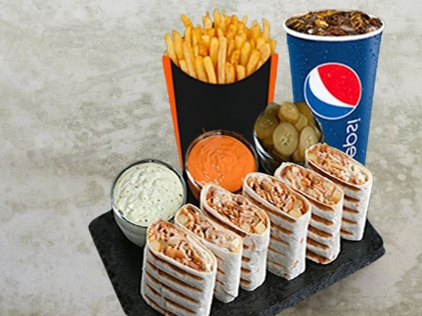 وجبة شاورما عربي