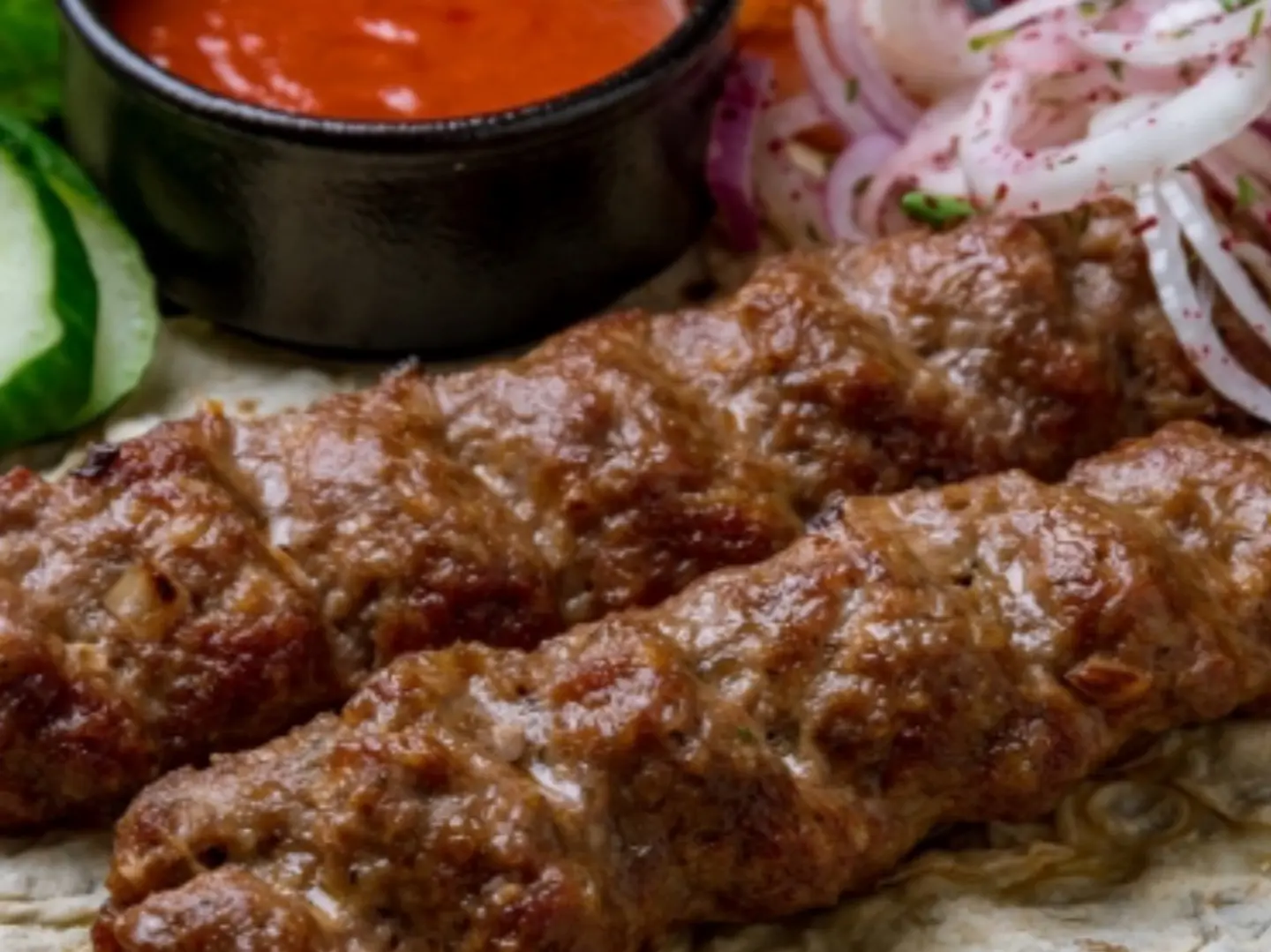Meat Kebab Plate, 2 Skewers