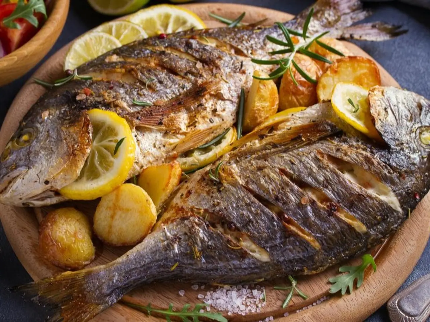 سمك بلطي زيت وليمون