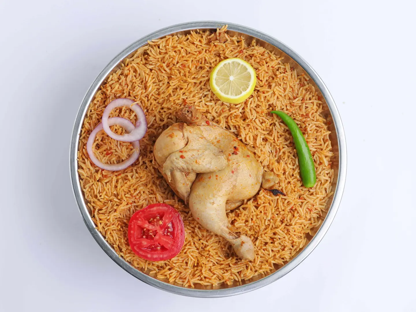 Half Chicken Madghot Red Rice - Half A Chicken