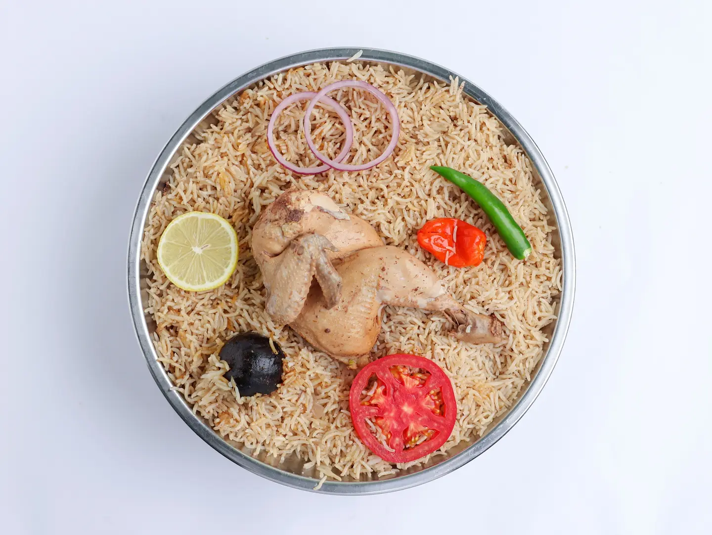 Half Chekin Madghout Kabsa Al Bar - Half A Chicken