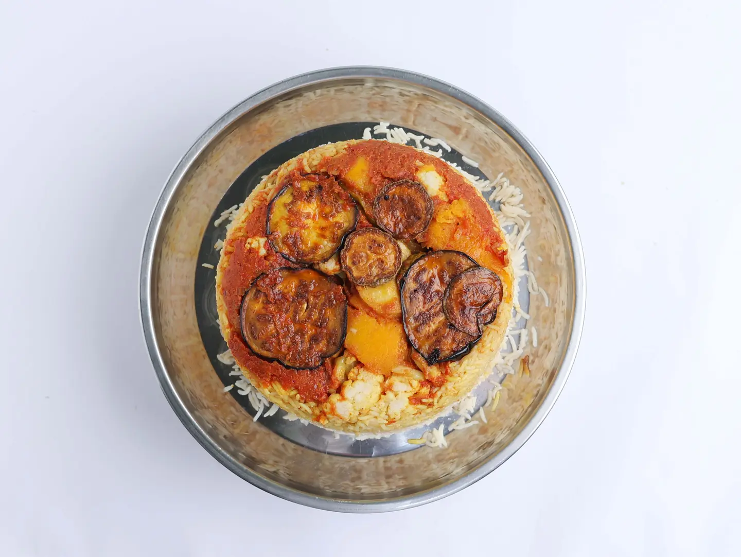 Maqluba Half Chicken With - Half A Chicken