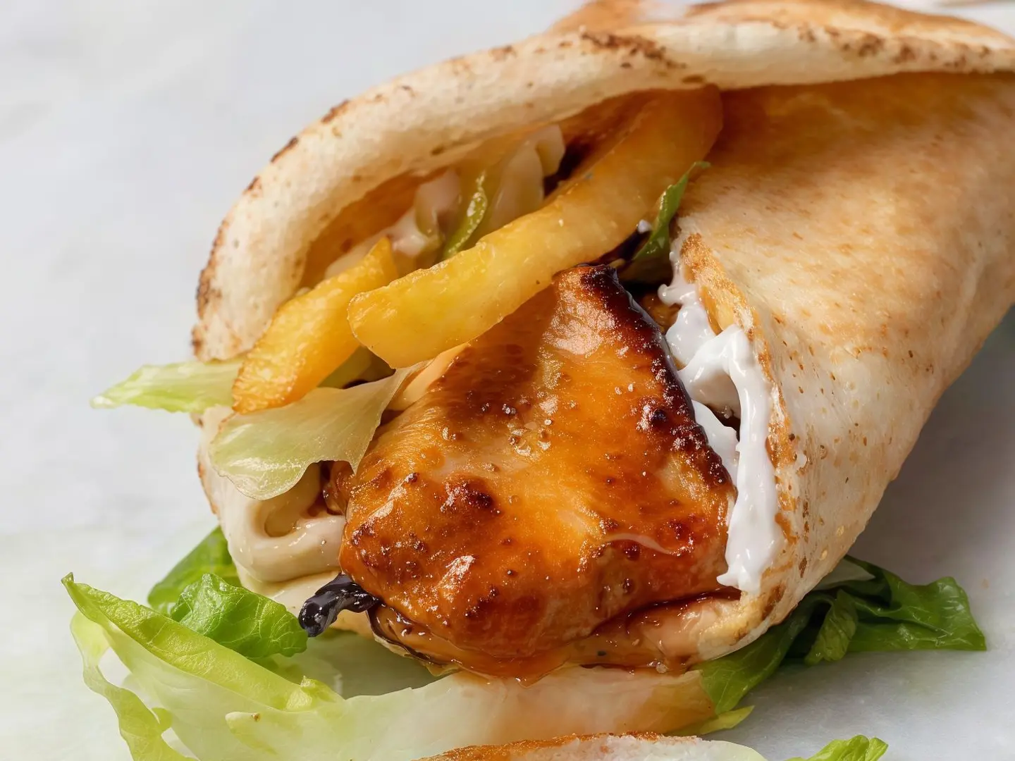 سندوتش ترياكي دجاج صغير