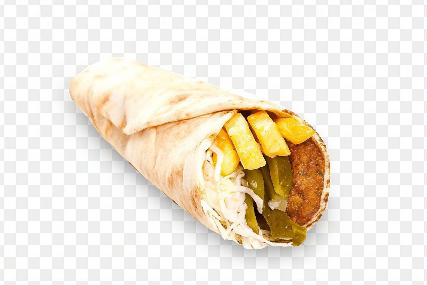 مشكل فلافل مع بيض مقلي