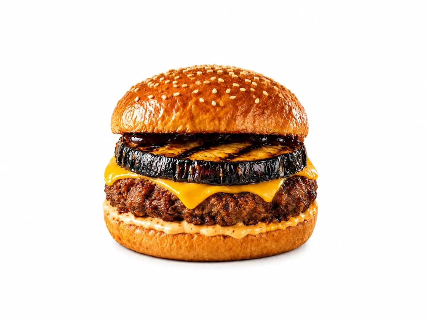 Beef Burger With Eggplant