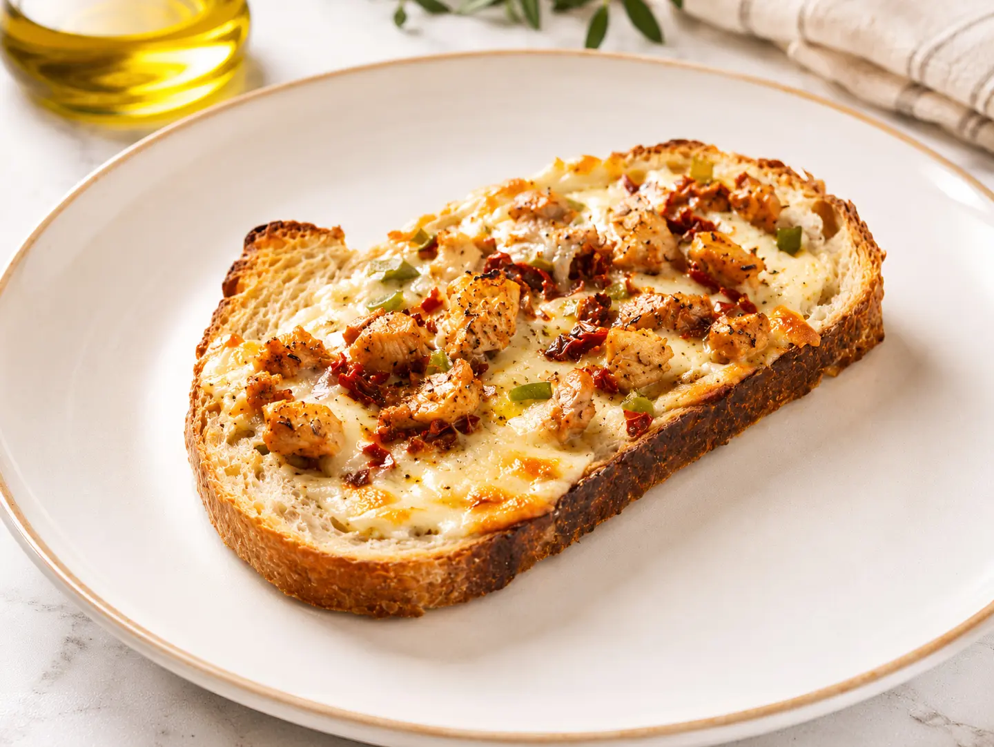 Ranch Chicken Sourdough Pizza